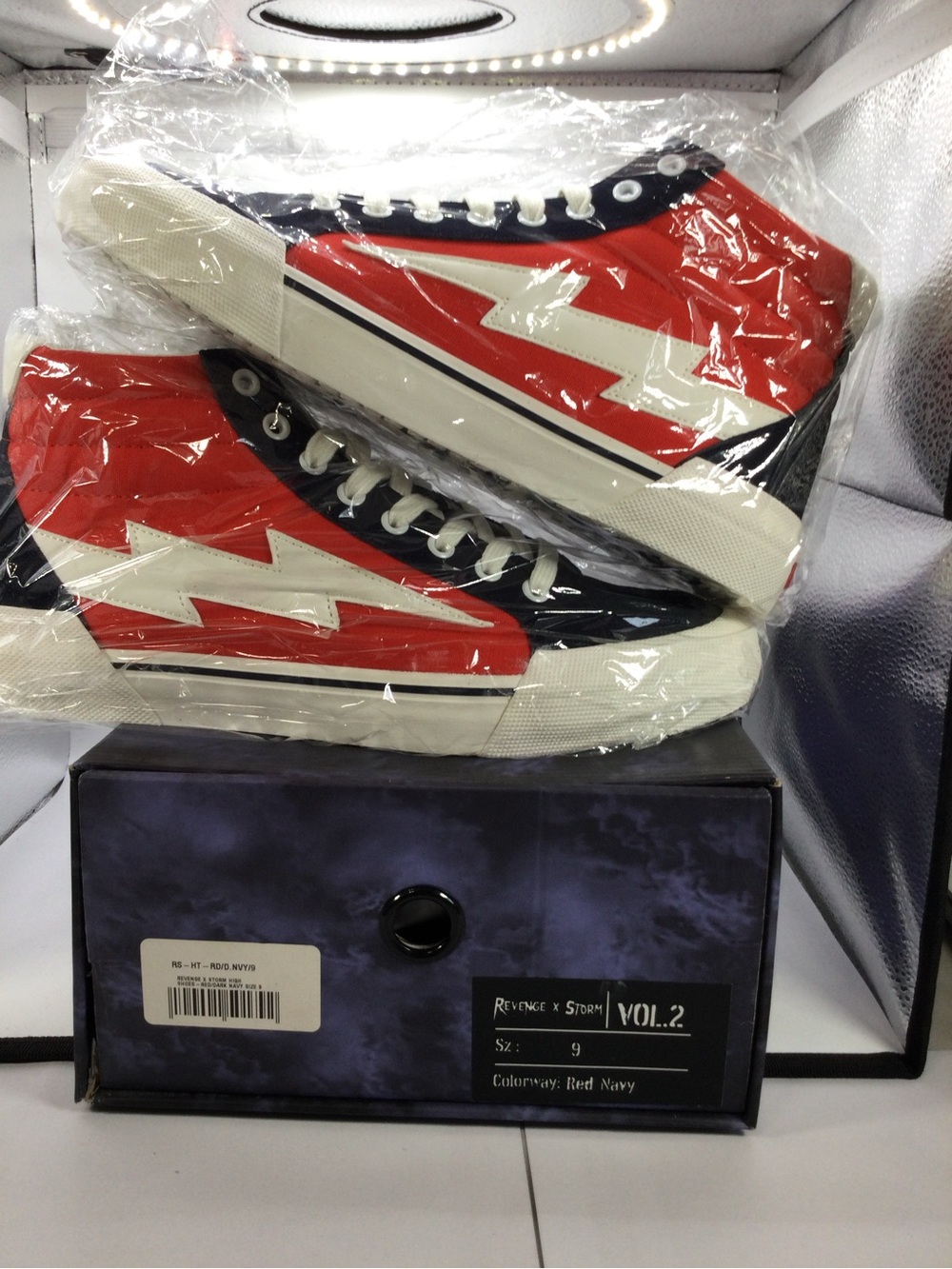 Revenge x Storm VOL.2 Red Navy High-Top Sneakers